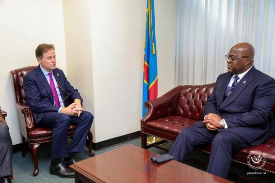 Cooperation numérique : Tshisekedi signe un partenariat avec Nicholas Clegg des USA