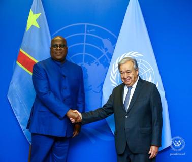 78e AG de l’ONU: Tête-à-tête Félix Tshisekedi et Antonio Gutteres, le retrait de la MONUSCO au menu.