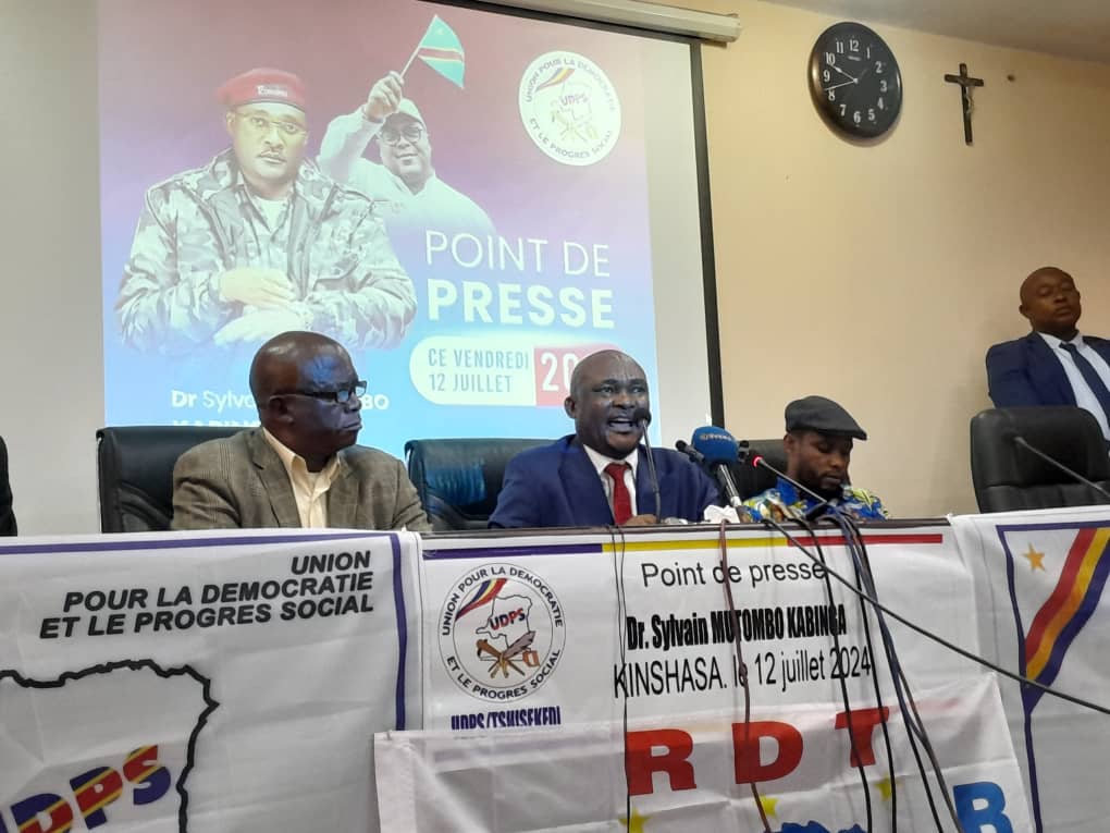 Crise à l’UDPS : Sylvain Mutombo propose la mise en place « d’une cellule de crise pour redresser la situation »