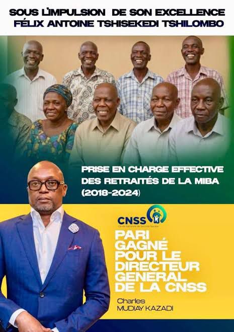 Prise en charge de 1 047 retraités de la MIBA : le SYREMI salue les efforts de la CNSS et de son Directeur général Charles Mudiayi